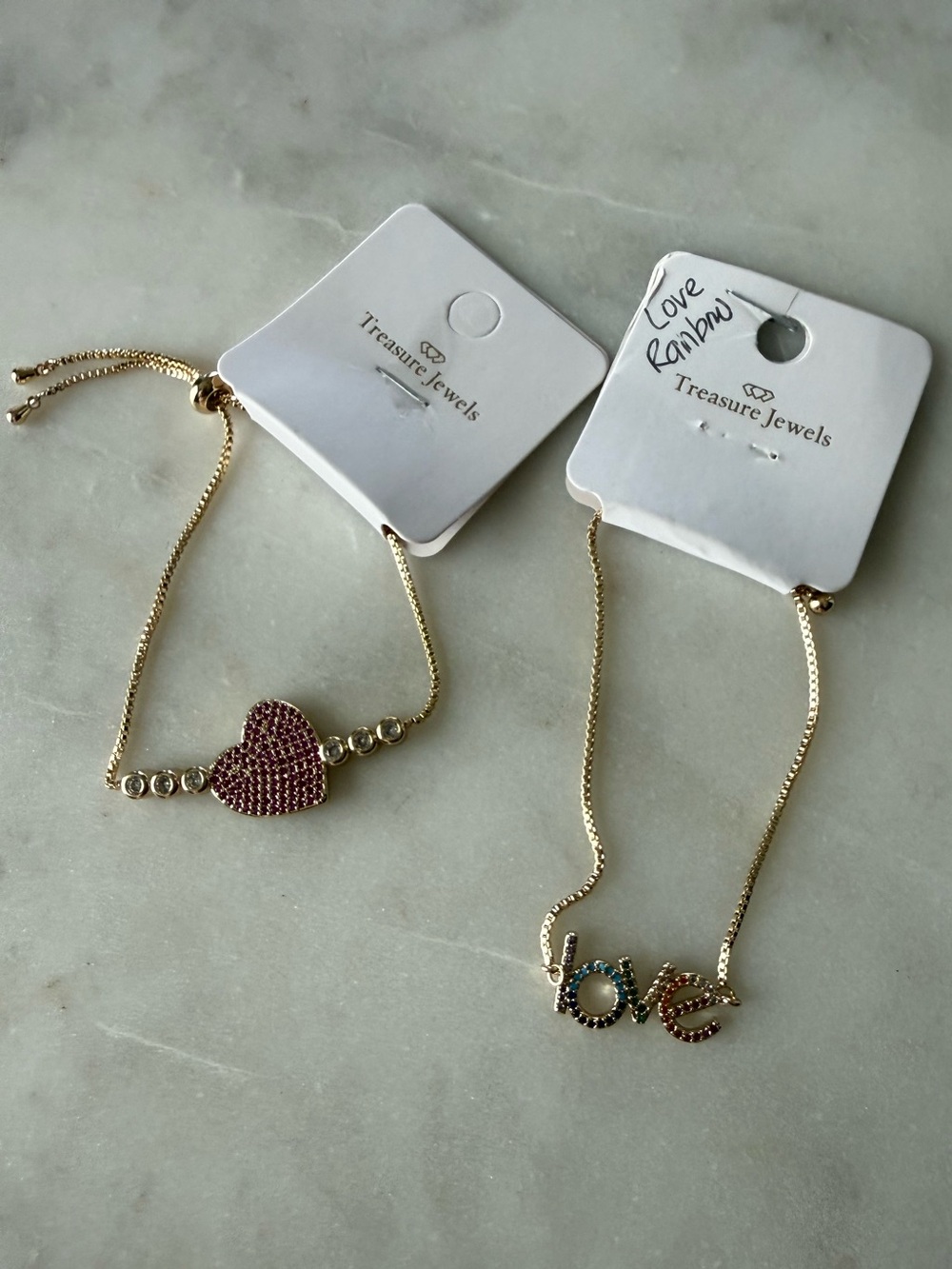 2 Treasure Jewels Bracelets New